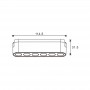 Faretto LED Isdin Slim Series 6W CCT Per Binario Magnetico Nero 42V