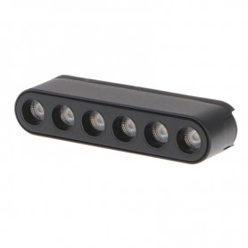 Faretto LED Isdin Slim Series 6W CCT Per Binario Magnetico Nero 42V