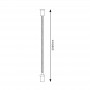 Ganci Sospensione Bianco/Nero 2 Metri Per Binari Magnetici Serie Slim 42V