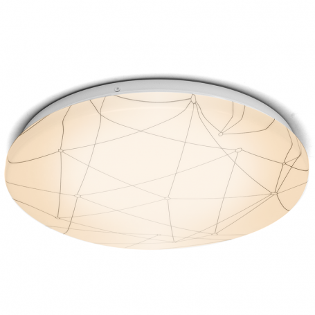 Plafoniera Led da Soffitto 12W 1300lm Luce 3000 o 6000K Paralume Decorato