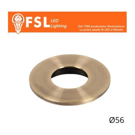 Cover Piatta per Punto Luce LED – Ø56 – Bronzo