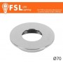 Cover Piatta per Punto Luce LED – Ø70 – Cromo