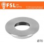 Cover Piatta per Punto Luce LED – Ø70 – Nichel Satinato