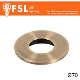 Cover Piatta per Punto Luce LED – Ø70 – Bronzo