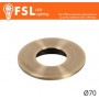 Cover Piatta per Punto Luce LED – Ø70 – Bronzo
