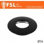 Cover Curva per Punto Luce LED – Ø56 – Nero