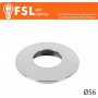 Cover Curva per Punto Luce LED – Ø56 – Cromo