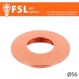 Cover Curva per Punto Luce LED – Ø56 – Oro Rosa
