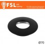Cover Curva per Punto Luce LED – Ø70 – Nero