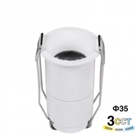 Punto Luce LED Minispotlight da Incasso 3W Selettore CCT 35*62mm IP20