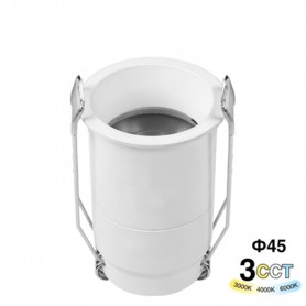 Punto Luce LED Minispotlight da Incasso 5W Selettore CCT 45*67mm IP20