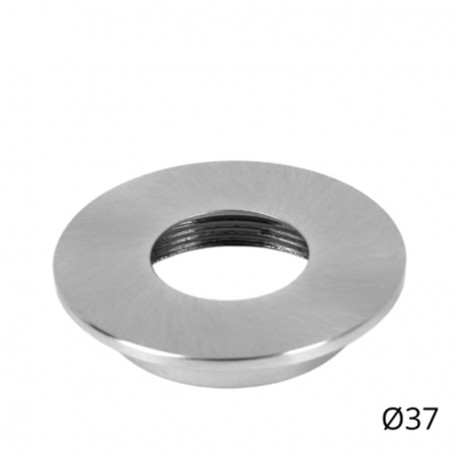 Cover Piatta per Punto Luce LED Ø37 Nichel Satinato