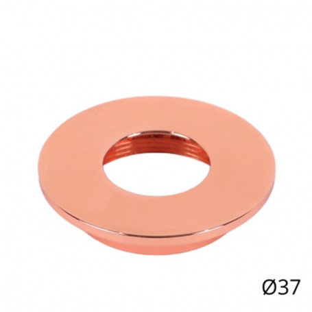 Cover Piatta per Punto Luce LED Ø37 Oro Rosa