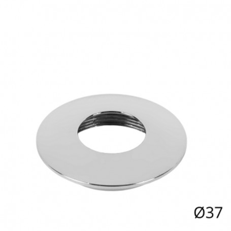 Cover Curva per Punto Luce LED Ø37 Cromo