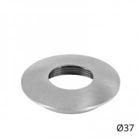 Cover Curva per Punto Luce LED Ø37 Nichel Satinato
