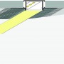 Kit 20 Barre Profilo da incasso 2 Metri per Cartongesso in Alluminio XL Doppia Striscia LED