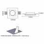 KIT 24 Portafaretti Gesso Ceramico Conico da Incasso + 24 Lampadine GU10
