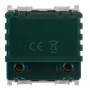 Ettroit Lampada Segnapasso LED 2 Moduli 220V 6000K Con Interruttore CLICK ON/OFF Compatibile Vimar Arke
