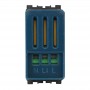Ettroit Sensore di Movimento 1 Modulo Nero Con Regolazione TEMPO/LUX Compatibile con Vimar Arke