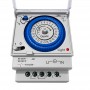 Interruttore Temporizzatore Meccanico Analogico 3M su Guida DIN 30 Min AC110V-230V 24 ore