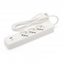 Ciabatta Multipresa 3 Posti Schuko e Bipasso + USB e Tipo C Cavo Da 1,5 mt
