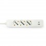 Ciabatta Multipresa 3 Posti Schuko e Bipasso + USB e Tipo C Cavo Da 1,5 mt