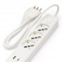 Ciabatta Multipresa 3 Posti Schuko e Bipasso + USB e Tipo C Cavo Da 1,5 mt