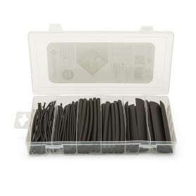 Kit di 100 Guaine Termorestrigenti 6 Misure Assortite Nero