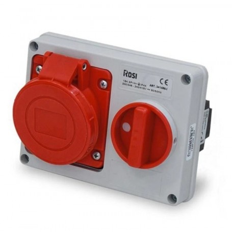 Presa interbloccata da incasso 16A 4P 380V IP44 - ROSI 14.3314R6-I