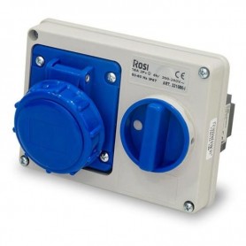 Presa interbloccata da incasso 16A 3P 220V IP67 - ROSI 14.3216B6-I