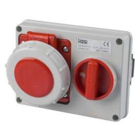 Presa interbloccata da incasso 16A 4P 380V IP67 - ROSI 14.3316R6-I