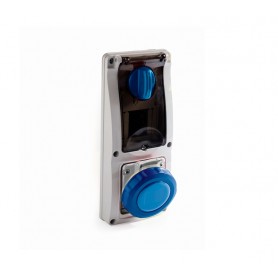 Presa interbloccata da incasso con magnetotermico 16A 3P 220V IP67 - ROSI 16.3216B6-IMT