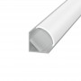 Profilo in Alluminio 2 Metri Angolare per Striscia Led Kit Completo