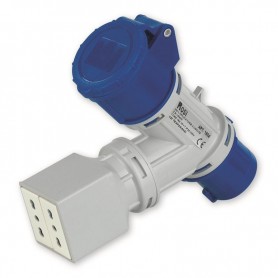 Moltiplicatore 2 Uscite Mobile IP54 2 PR BIV+1 CEE 3P 16A 220V - ROSI 1001804