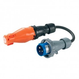 Adattatore Con Cavo Powershell Presa Schuko Mobile Impermeabile IP65/67 e Spina Ind. 16A 3P