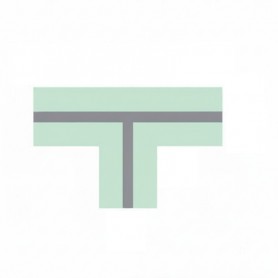 Raccordo a T Per Taglio Luce in Cartongesso Idrorepellente Cover Opale