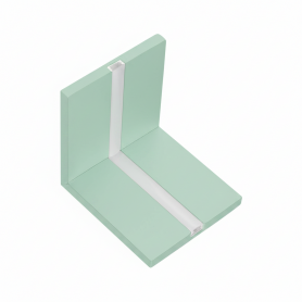 Raccordo ad Angolo Parete Soffitto Per Taglio Luce in Cartongesso Idrorepellente Cover Opale