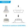 Modulo LED Per Portafaretti 7W 660lm CCT 3000/4000/6000K D.50mm Salvaspazio