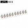Morsetti a Cappuccio Volanti Trasparenti 10 poli 1.5 mm2 450V 1 Stecca