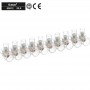 Morsetti a Cappuccio Volanti Trasparenti 10 poli 4.0 mm2 450V 1 Stecca