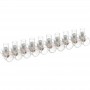 Morsetti a Cappuccio Volanti Trasparenti 10 poli 6.0 mm2 500V 1 Stecca