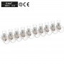 Morsetti a Cappuccio Volanti Trasparenti 10 poli 6.0 mm2 500V 1 Stecca