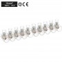Morsetti a Cappuccio Volanti Trasparenti 10 poli 10.0 mm2 500V 1 Stecca