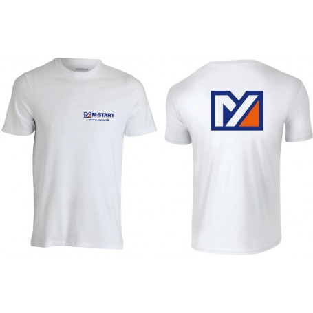Tshirt Brand Mstart Bianca Taglia XL 100% Cotone JRC