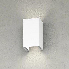 Applique Moderno Top Light SPA PLUS GX53 LED IP54 Alluminio Vetro Biemissione