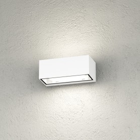 Applique Moderno Top Light SPA AG GX53 LED IP54 Alluminio Vetro Biemissione