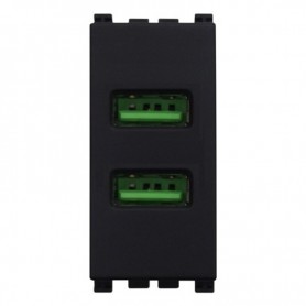 Presa USB Doppia 5V 2.1A Compatibile Vimar Arkè Ettroit