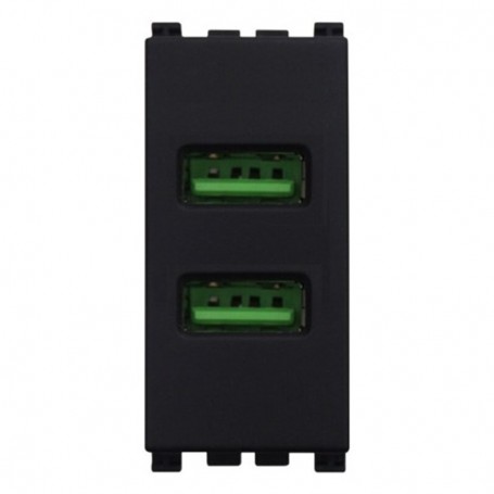 Presa USB Doppia 5V 2.1A Compatibile Vimar Arkè Ettroit