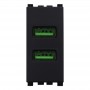 Presa USB Doppia 5V 2.1A Compatibile Vimar Arkè Ettroit