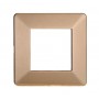 Placca in Plastica Oro Compatibile Vimar Plana - 2 Posti - Ettroit